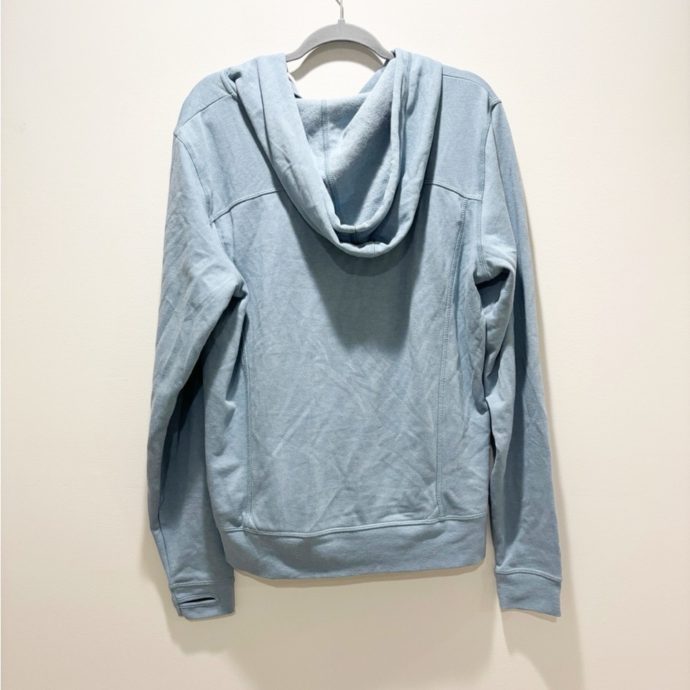 QUICKFLIP Women’s Hero Hoodie Lite Misty Blue Higgins Lake State Park Size 2XL - Picture 3 of 8